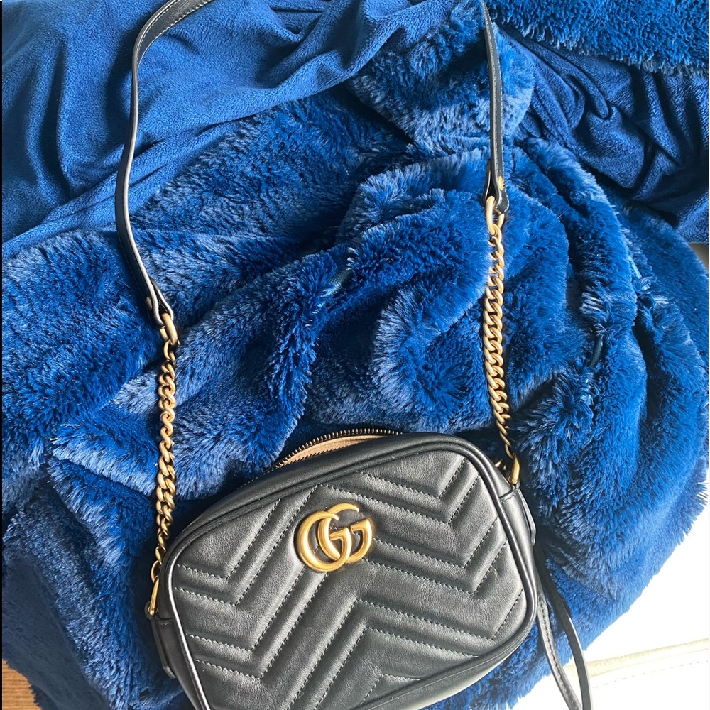 Gucci Marmont matelassé mini cross body bag